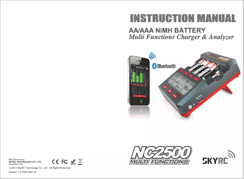 Page 1 de la notice Manuel utilisateur SkyRC SK-100059-01