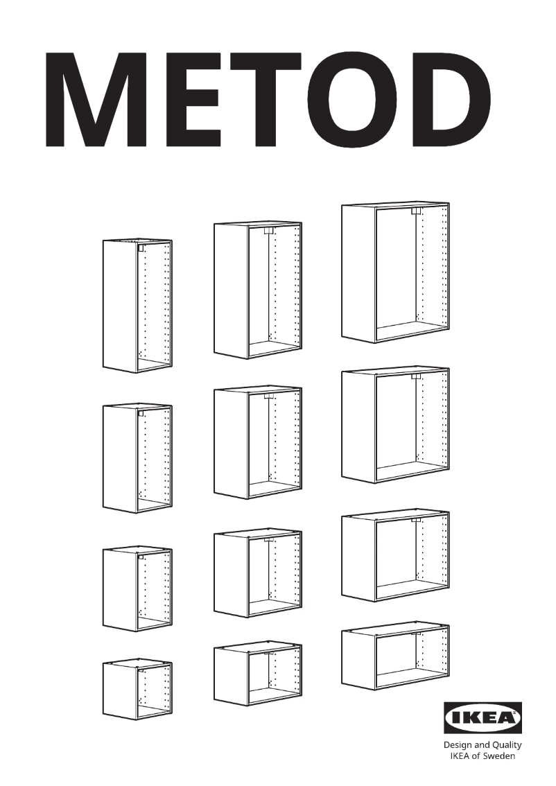 Page 1 de la notice Manuel utilisateur Ikea METOD 602.055.41