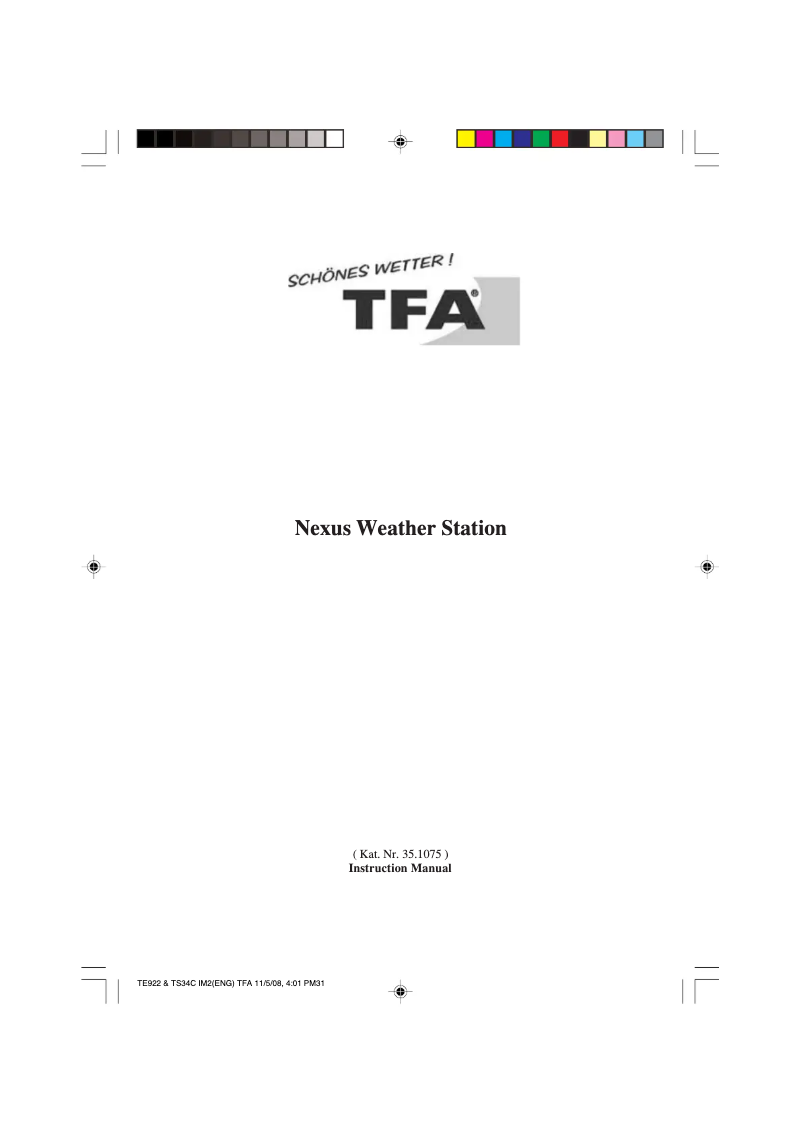 Página 1 del manual Manual de usuario TFA 35.1075