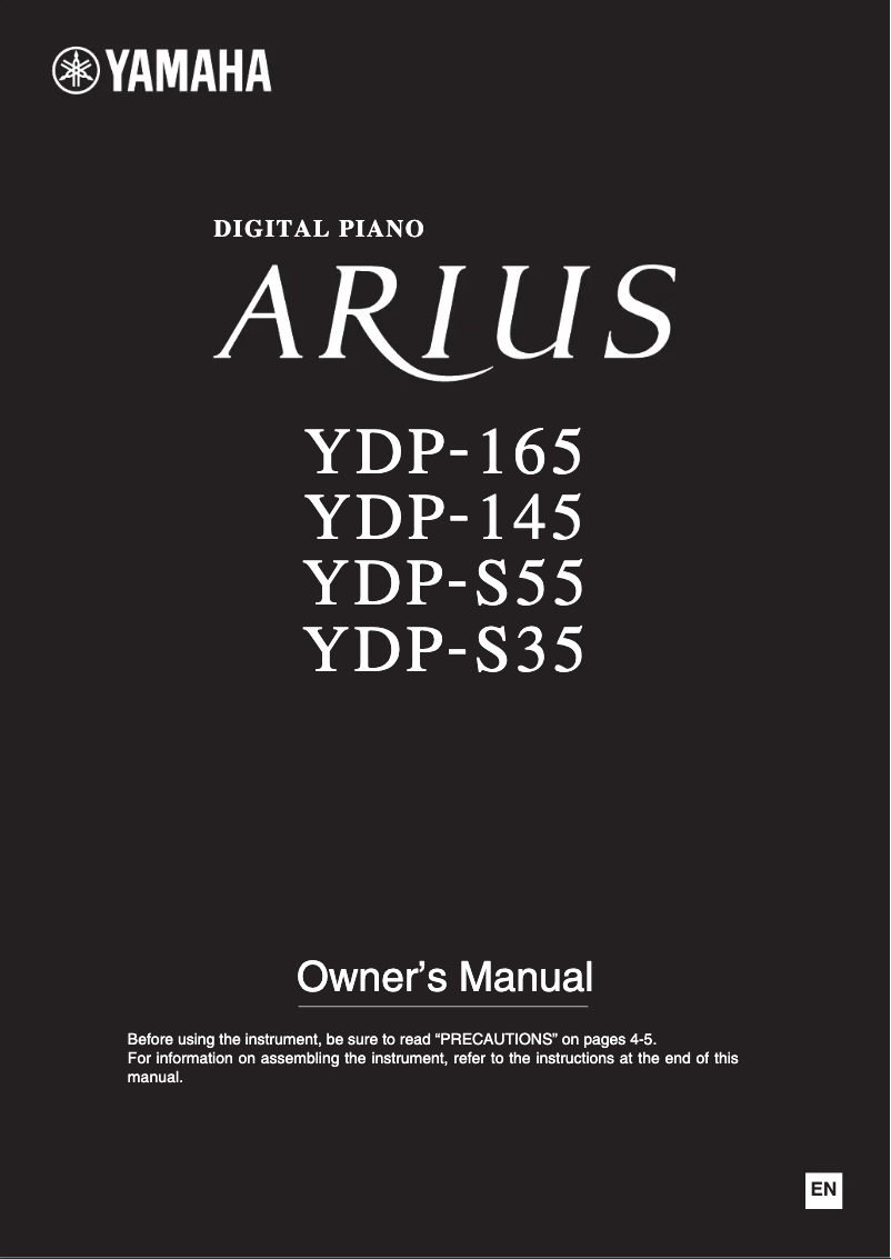 Page 1 de la notice Manuel utilisateur Yamaha Arius YDP-145