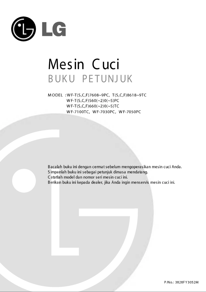 Page 1 de la notice Manuel utilisateur LG WF-F5618PCT