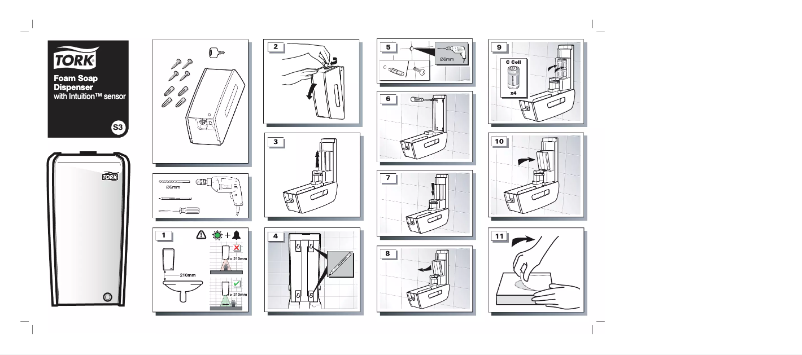 Page 1 de la notice Manuel utilisateur Tork 453000 S3 Sensor