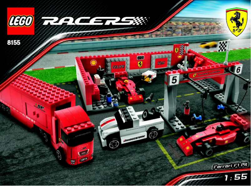Page 1 de la notice Manuel utilisateur Lego Ferrari F1 Pit