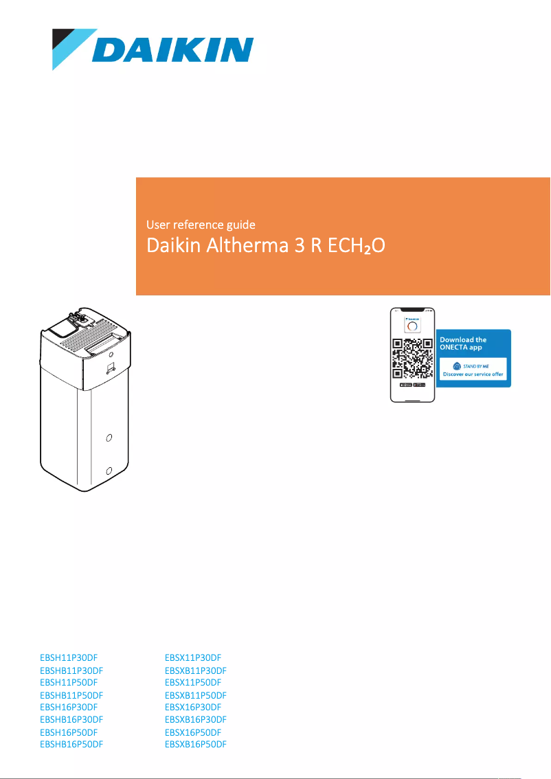 Página 1 del manual Manual de usuario Daikin EBSXB16P50DF