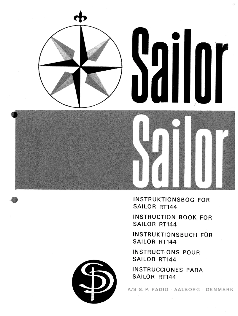 Página 1 del manual Manual de usuario Sailor RT144