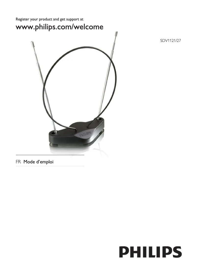Page 1 de la notice Manuel utilisateur Philips SDV1121