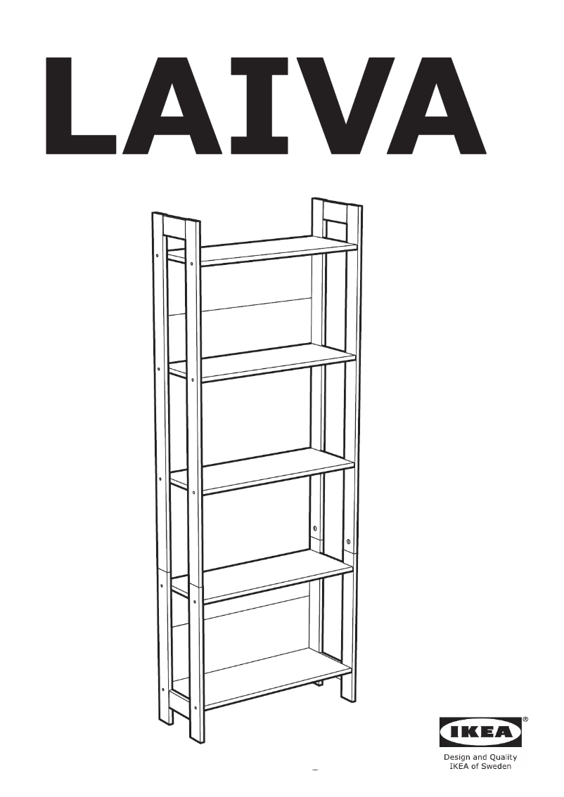 Page 1 de la notice Instructions / montage Ikea LAIVA