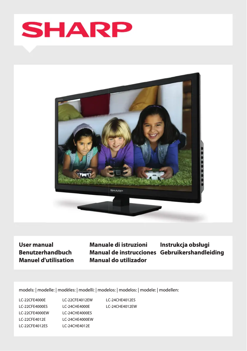 Página 1 del manual Manual de usuario Sharp LC-24CHE4012ES