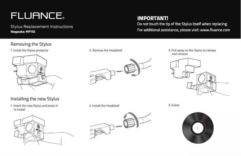 Page 1 de la notice Manuel utilisateur Fluance P110