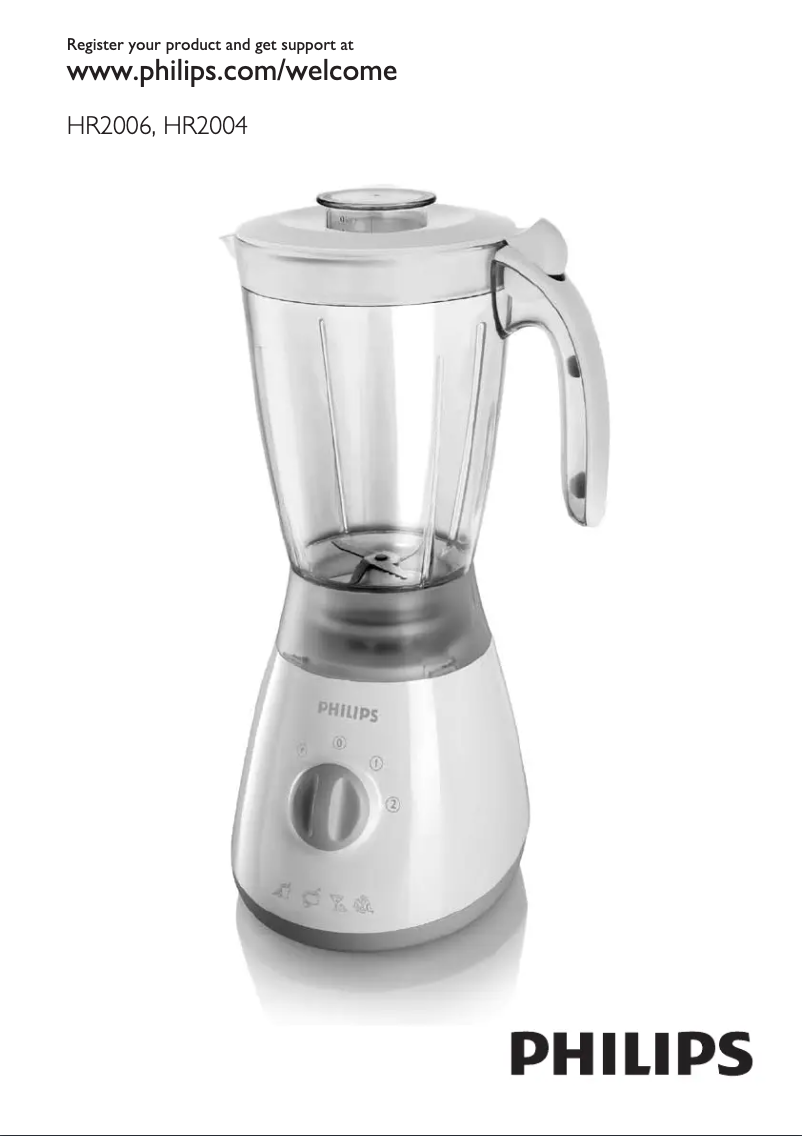 Page 1 de la notice Manuel utilisateur Philips HR2006