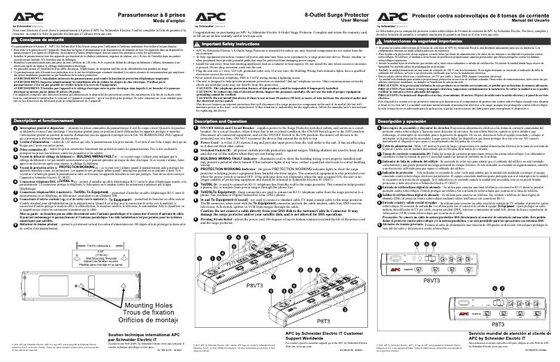 Página 1 del manual Manual de usuario APC P8VT3
