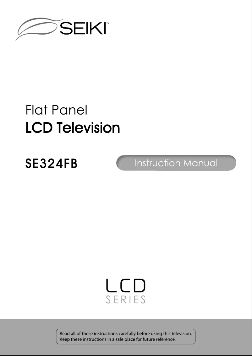 Page 1 de la notice Manuel utilisateur Seiki SE324FB