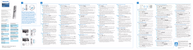 Page 1 de la notice Guide de démarrage rapide Philips SRP6011