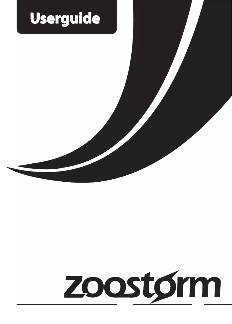 Page 1 of the manual User Manual Zoostorm Evolve 7260-0219