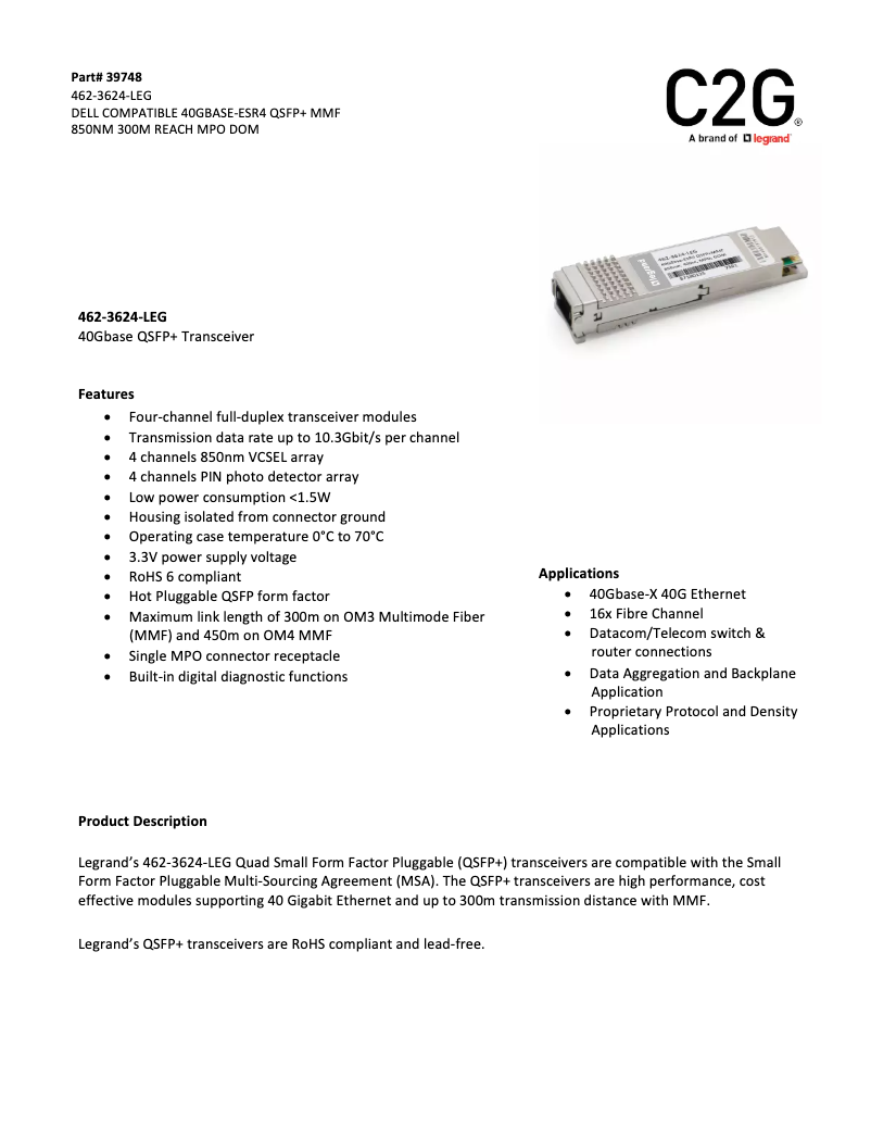 Página 1 del manual Manual de usuario C2G 39748