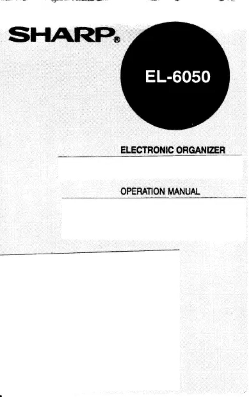 Page 1 de la notice Manuel utilisateur Sharp EL-6050