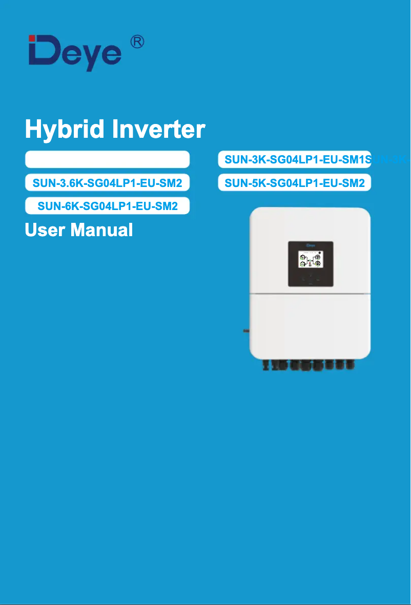 Página 1 del manual Manual de usuario Deye SUN-6K-SG04LP1-EU-SM2
