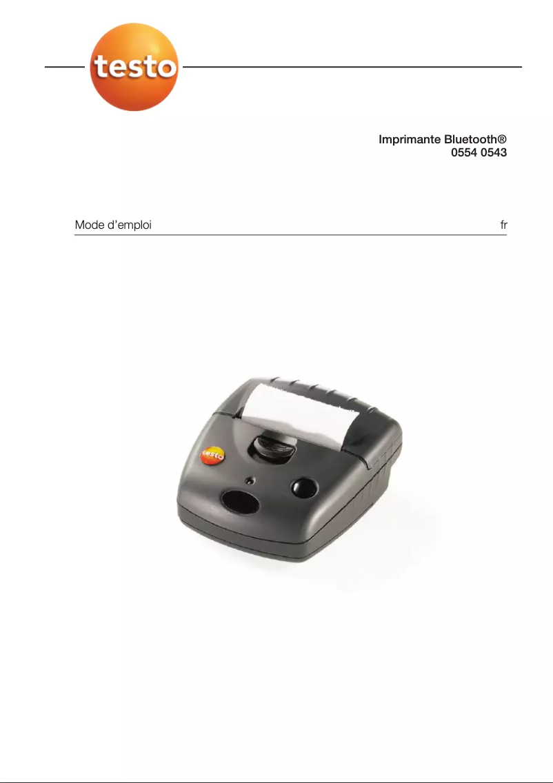 Page 1 de la notice Manuel utilisateur Testo 0554 0620