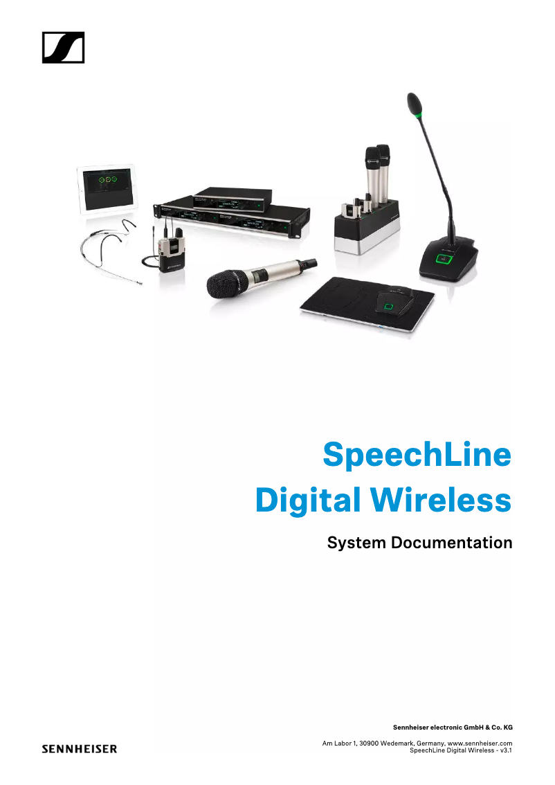 Page 1 de la notice Manuel utilisateur Sennheiser SL Bodypack DW-3