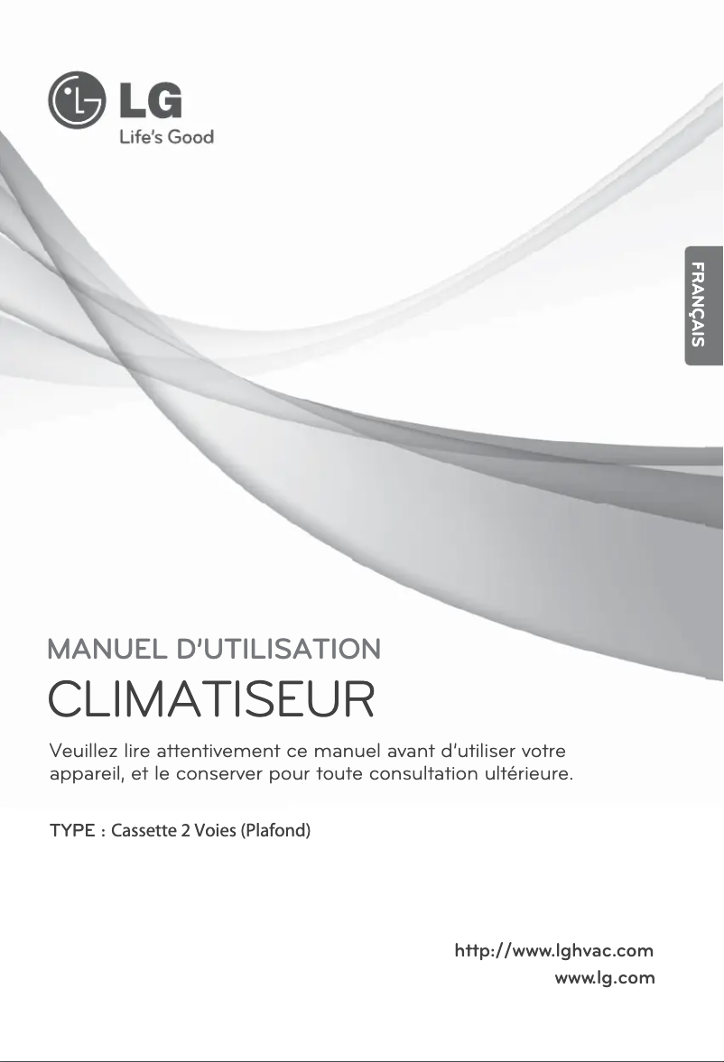 Page 1 de la notice Manuel utilisateur LG ARNU363TNC2