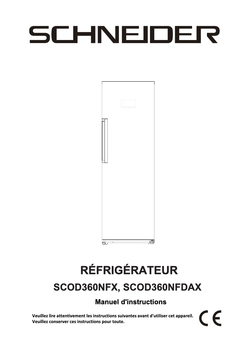 Página 1 del manual Manual de usuario Schneider SCOD360NFDAX