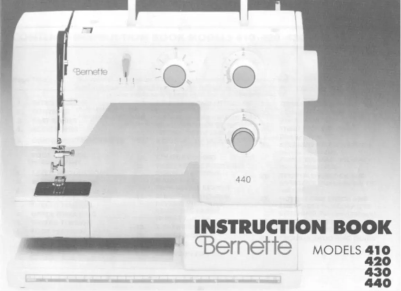 Page 1 de la notice Manuel utilisateur Bernina Bernette 440