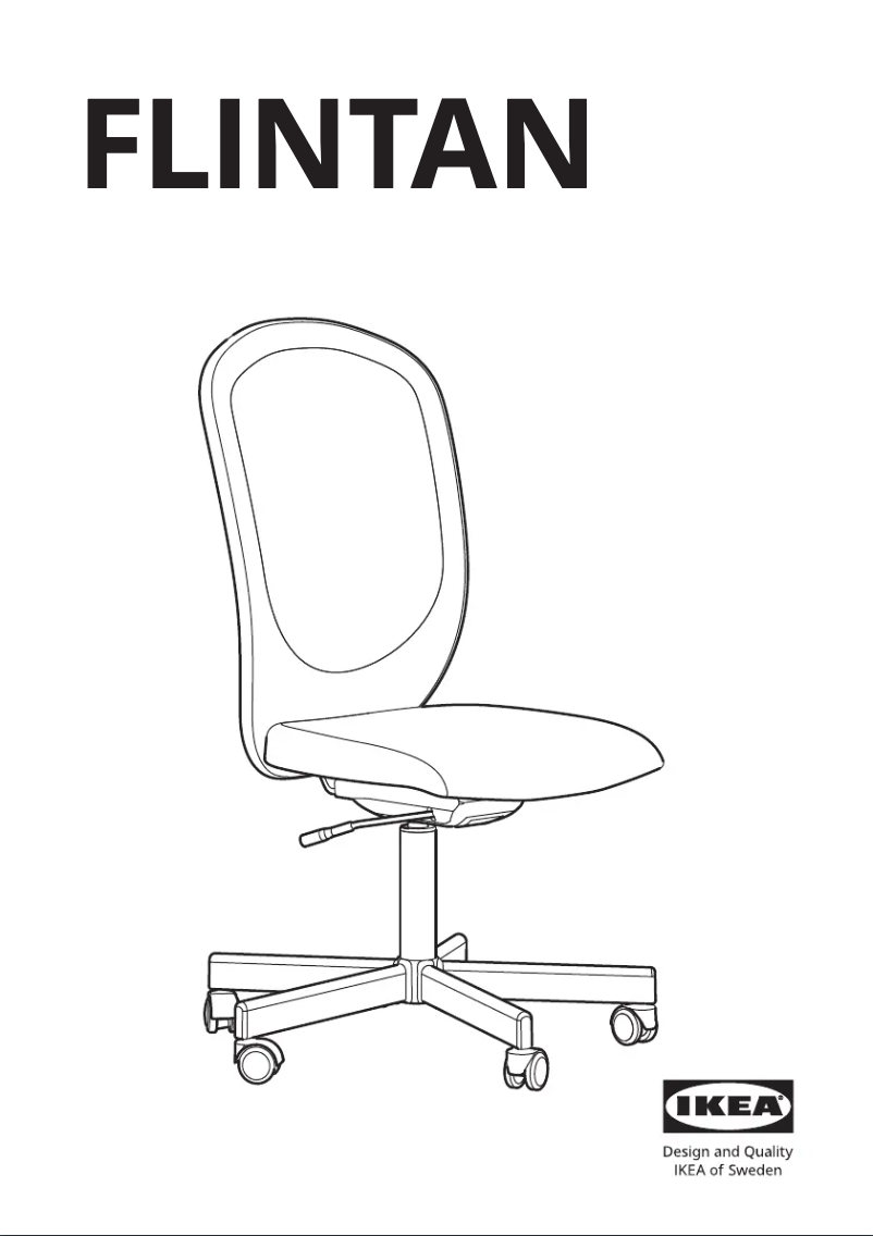 Page 1 de la notice Manuel utilisateur Ikea FLINTAN 104.890.28