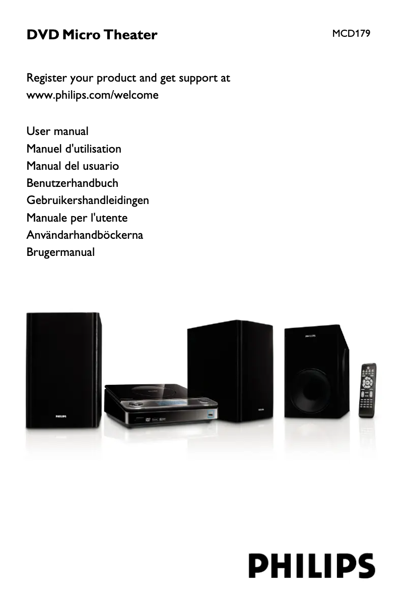 Página 1 del manual Manual de usuario Philips MCD179