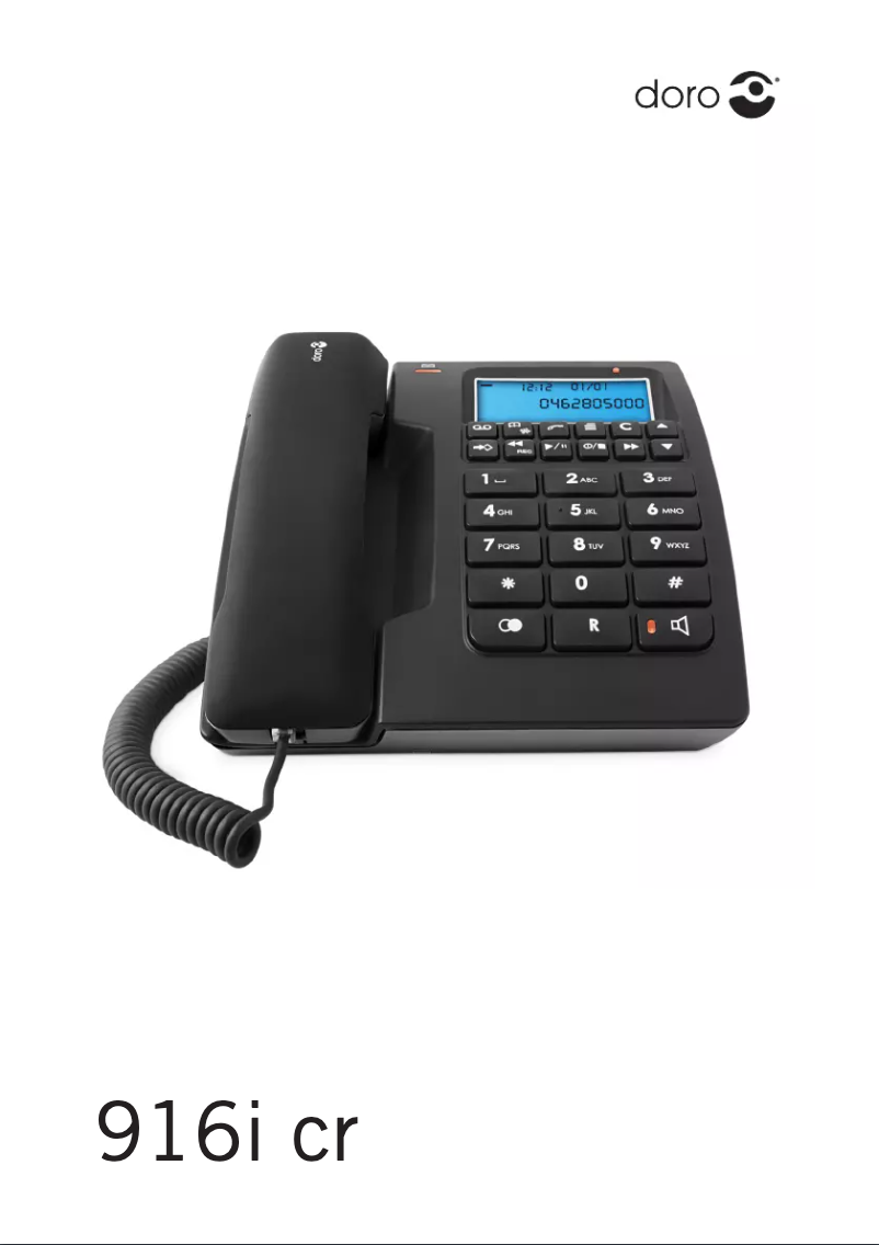 Imagen de la primera página del manual del dispositivo 916i cr