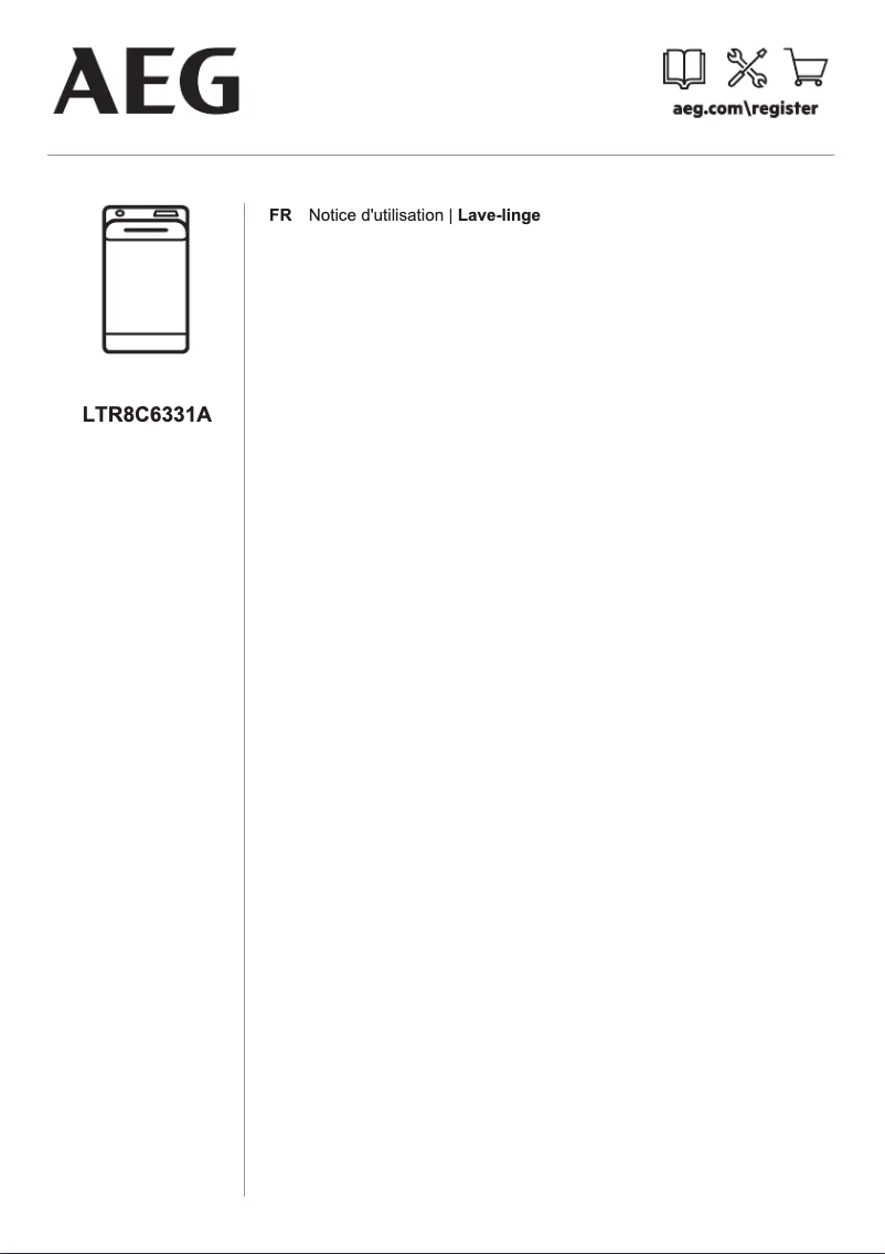 Page 1 de la notice Manuel utilisateur AEG LTR8C6331A
