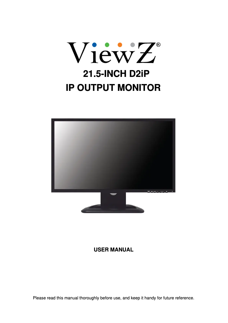 Página 1 del manual Manual de usuario ViewZ VZ-215D2IP