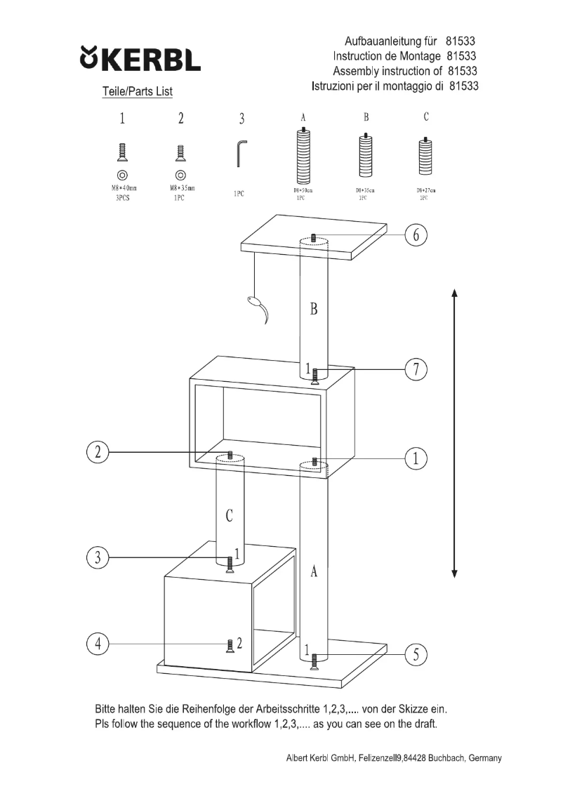 Page 1 de la notice Manuel utilisateur Kerbl Capella 81533