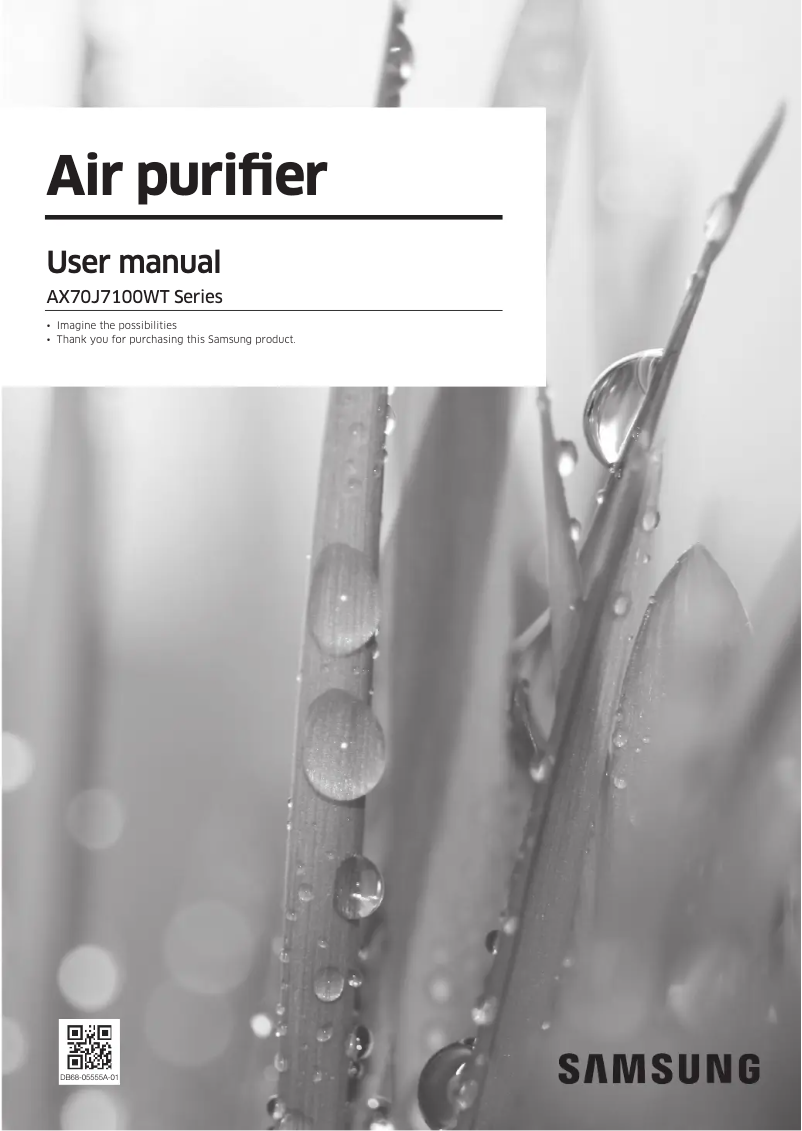 Página 1 del manual Manual de usuario Samsung AX70J7100WT