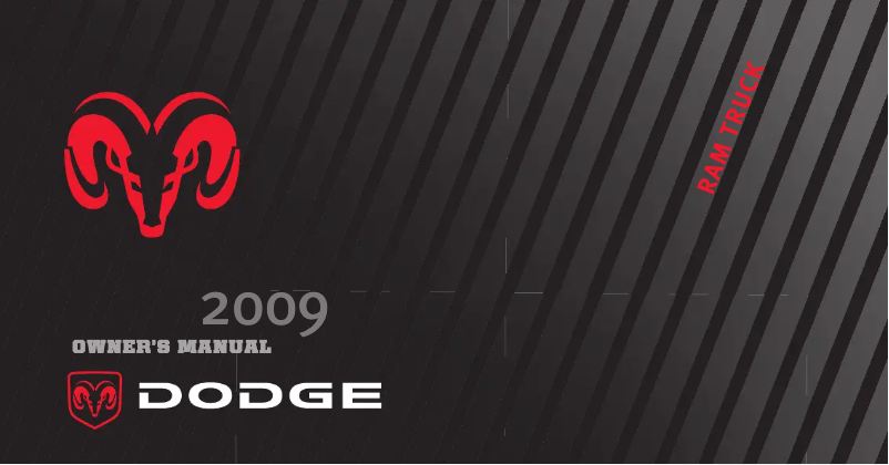 Page 1 de la notice Manuel utilisateur Dodge Ram 2500 (2009)