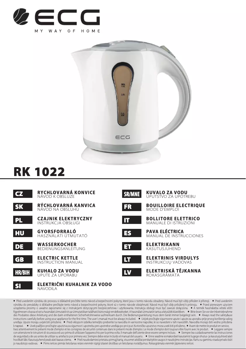 Page 1 de la notice Manuel utilisateur ECG RK 1022