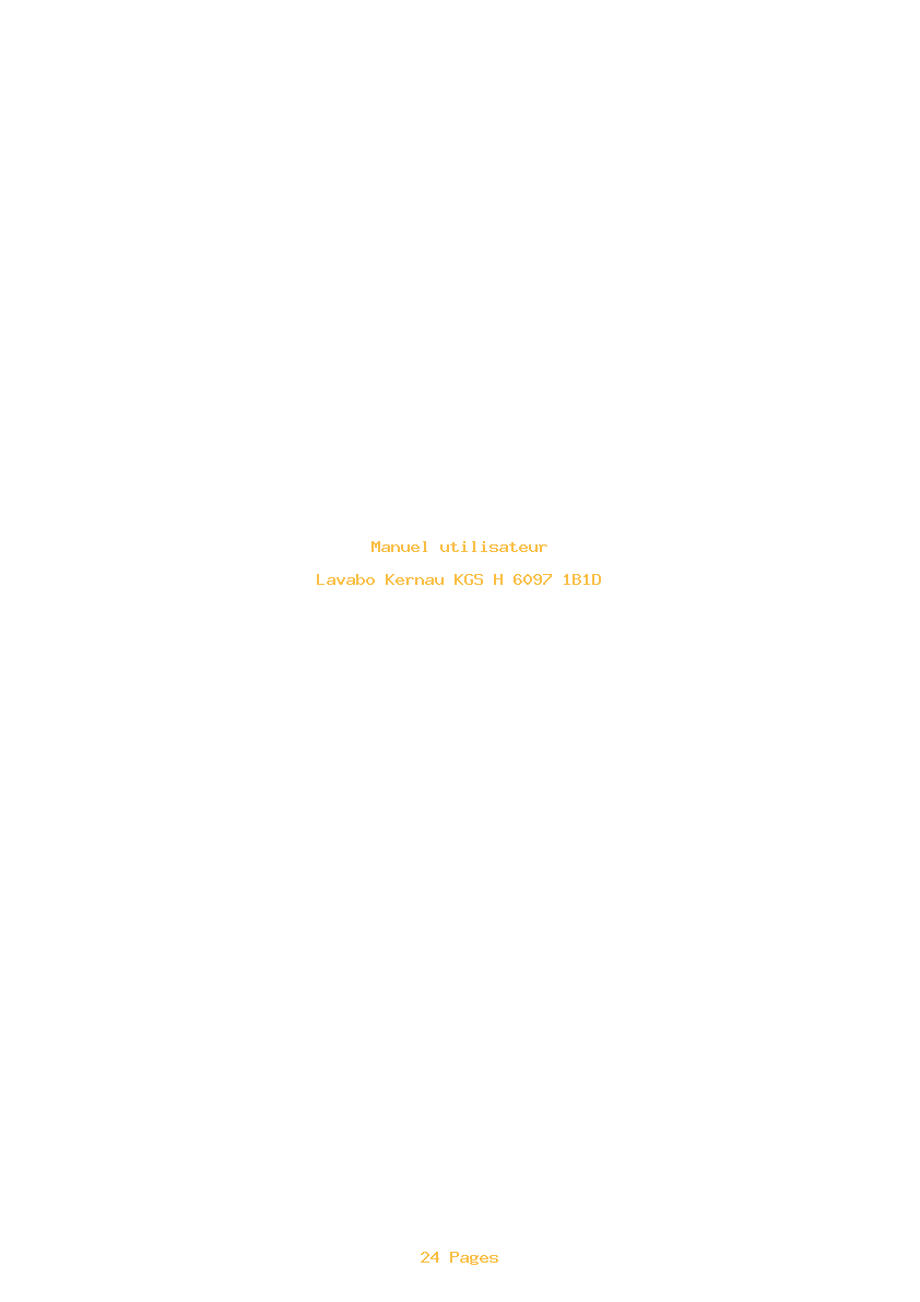 Page 1 de la notice Manuel utilisateur Kernau KGS H 6097 1B1D