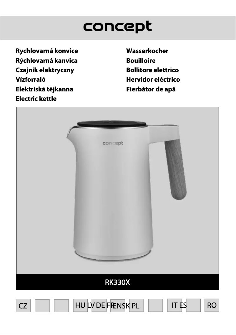 Page 1 de la notice Manuel utilisateur Concept RK3304