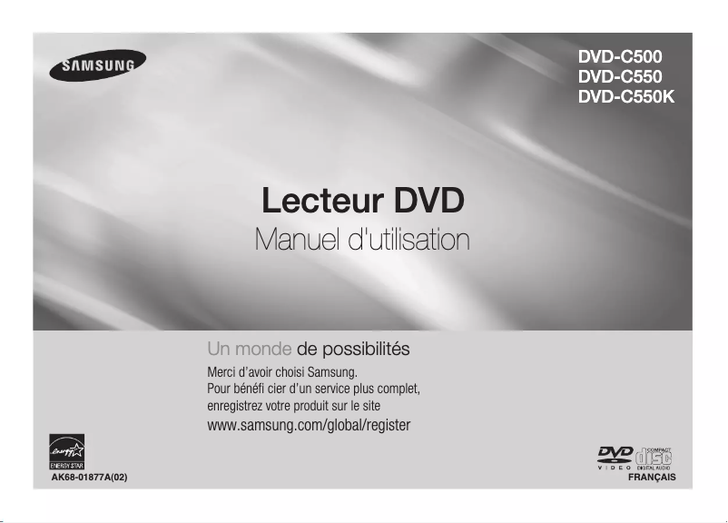 Page 1 de la notice Manuel utilisateur Samsung DVD-C510