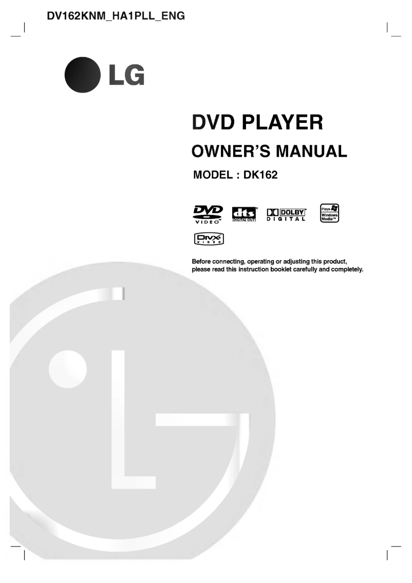 Page 1 of the manual User Manual LG DV162KNM
