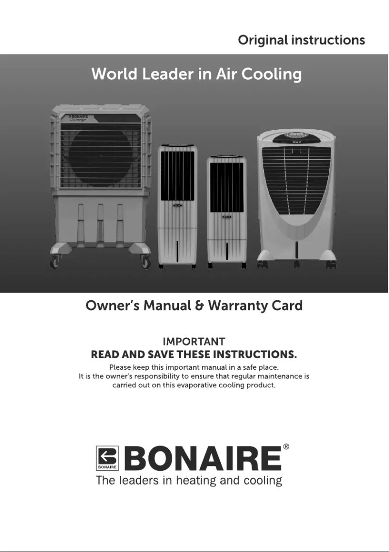 Page 1 de la notice Manuel utilisateur Bonaire Winter 56i