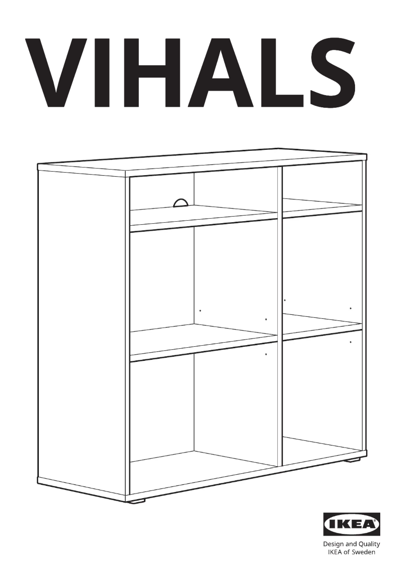 Page 1 de la notice Manuel utilisateur Ikea VIHALS 305.429.11