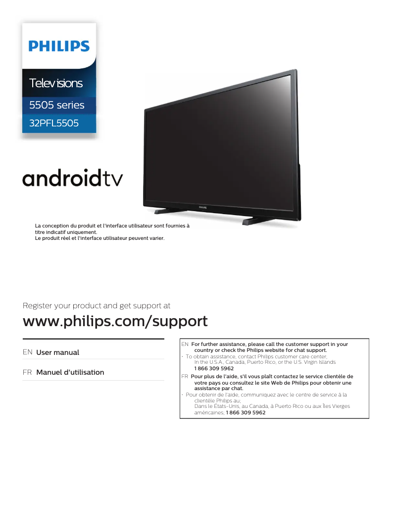 Página 1 del manual Manual de usuario Philips 32PFL5505