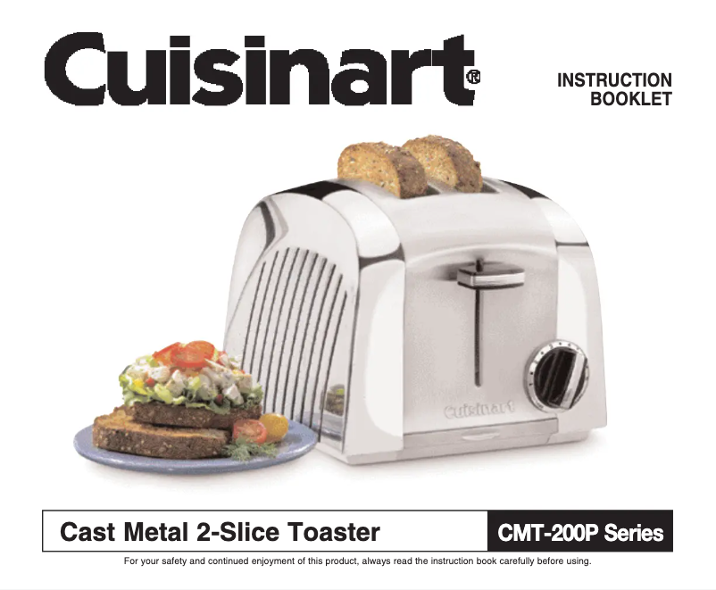 Page 1 de la notice Manuel utilisateur Cuisinart Cast Metal CMT-200P