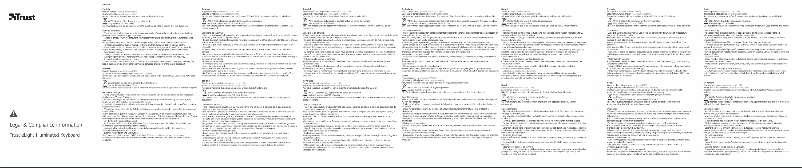 Page 1 de la notice Manuel utilisateur Trust eLight Illuminated Keyboard