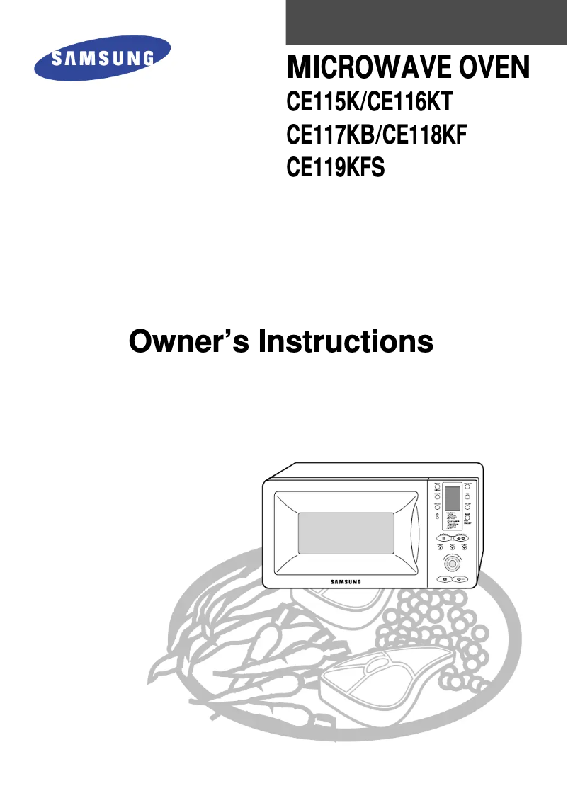 Page 1 de la notice Manuel utilisateur Samsung CE119KFS
