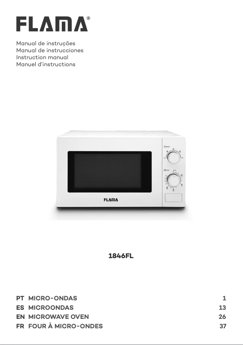 Page 1 de la notice Manuel utilisateur Flama 1846FL