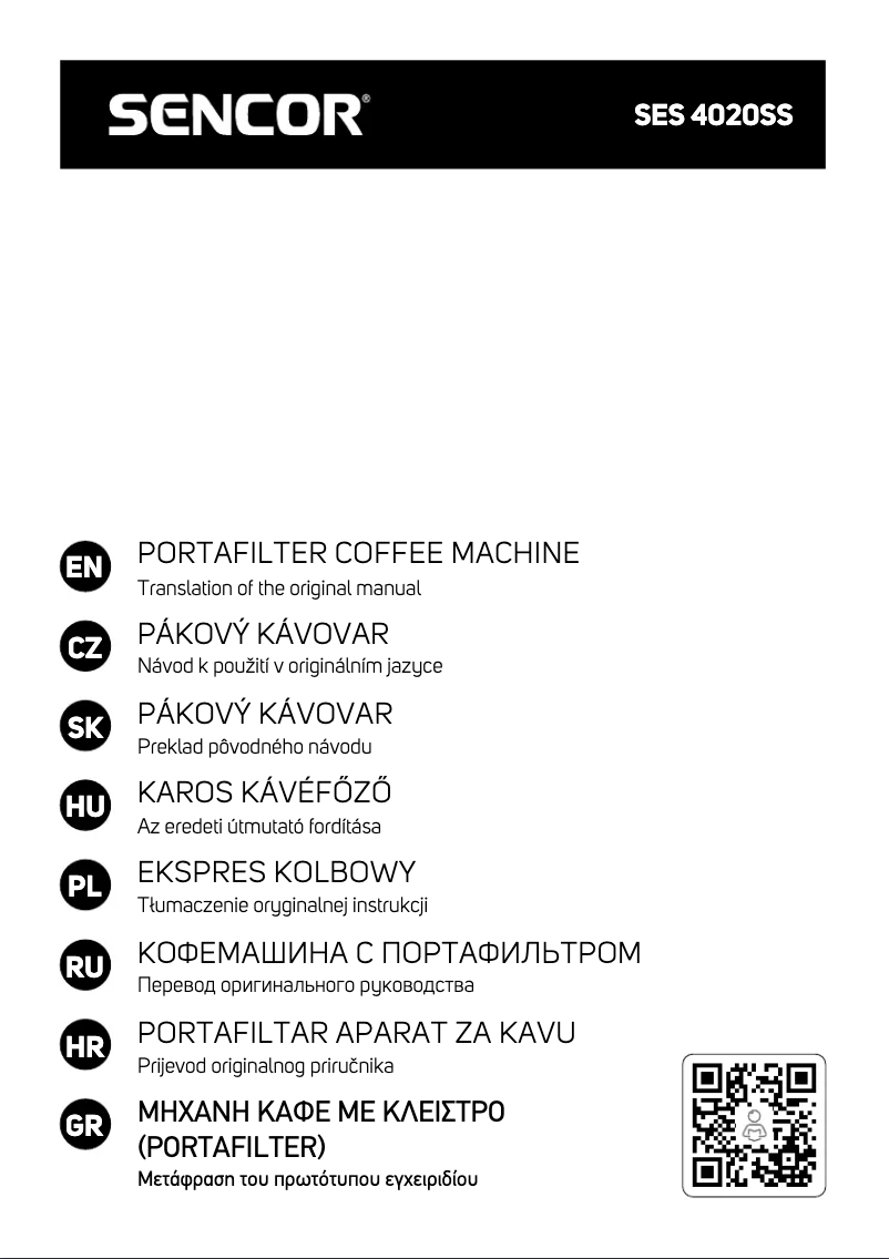 Página 1 del manual Manual de usuario Sencor SES 4020SS