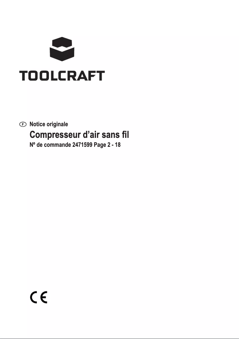 Page 1 de la notice Manuel utilisateur Toolcraft AP-1200 / TAWB-20