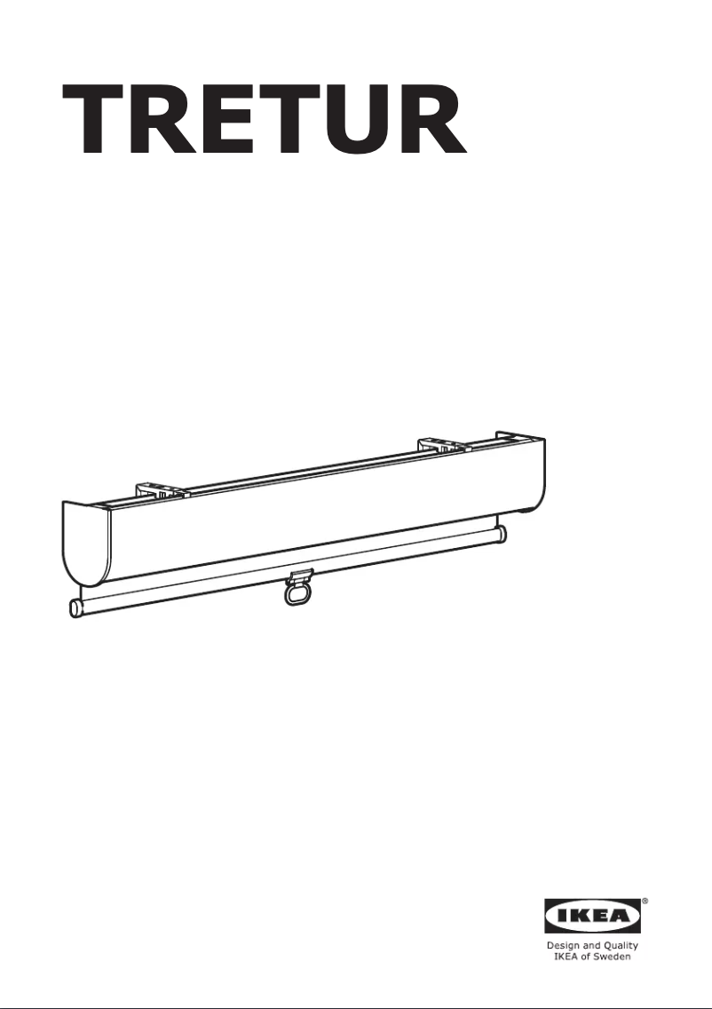 Page 1 de la notice Instructions / montage Ikea TRETUR