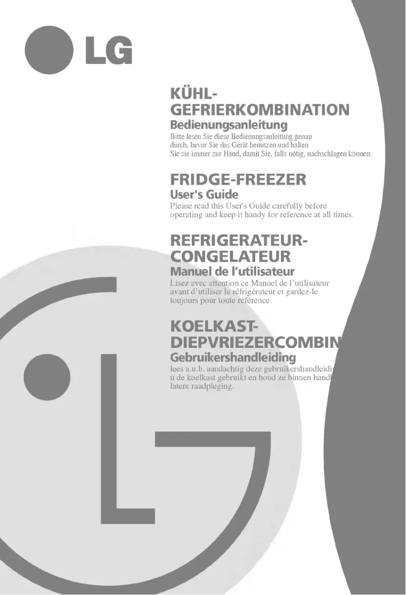 Page 1 de la notice Manuel utilisateur LG GR-359SLQ